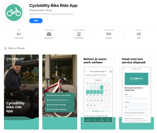 Cyclobility bike ride app full